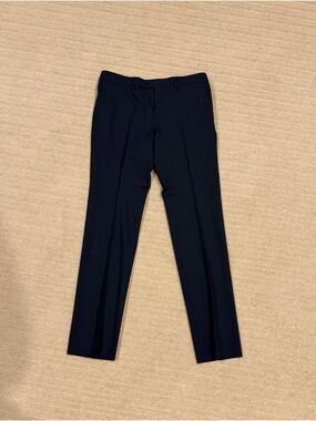TALLIA Men's Dark Navy Dress Pants - Slim Tailored Look